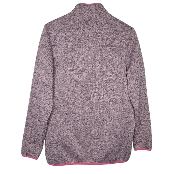 Simply Southern Womens Pink Knit Fleece Quarter Snap Pullover Jacket Large - Picture 2 of 10